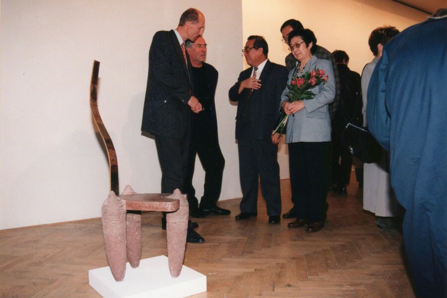 zleva: Milan Šimonovský, Pavel Liška, ? Huo Yu-zhen; foto: Anna Pecková